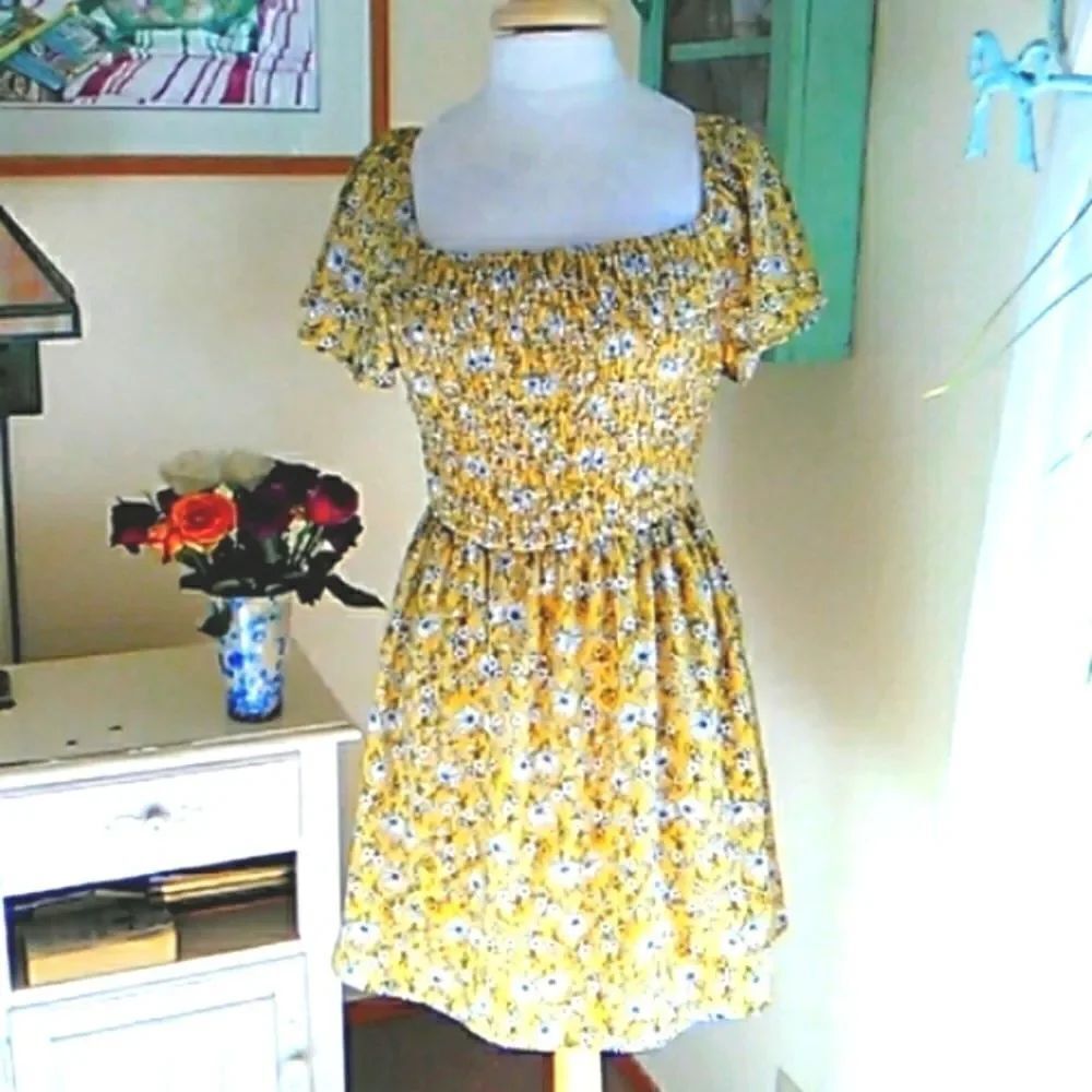 As U Wish Smocked Summery Dress